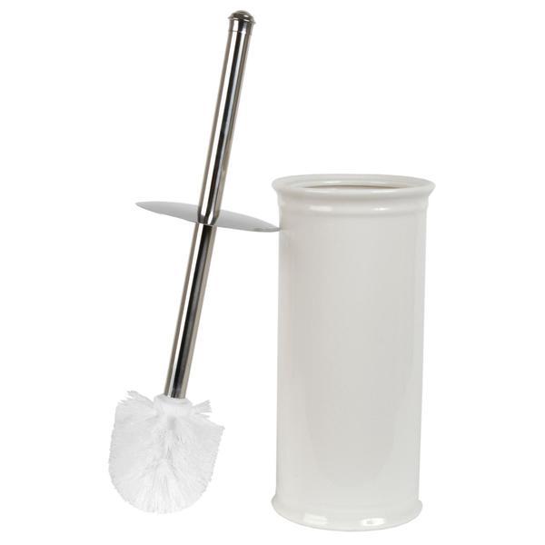 Perie toaleta ceramica alba diametru 11x24h