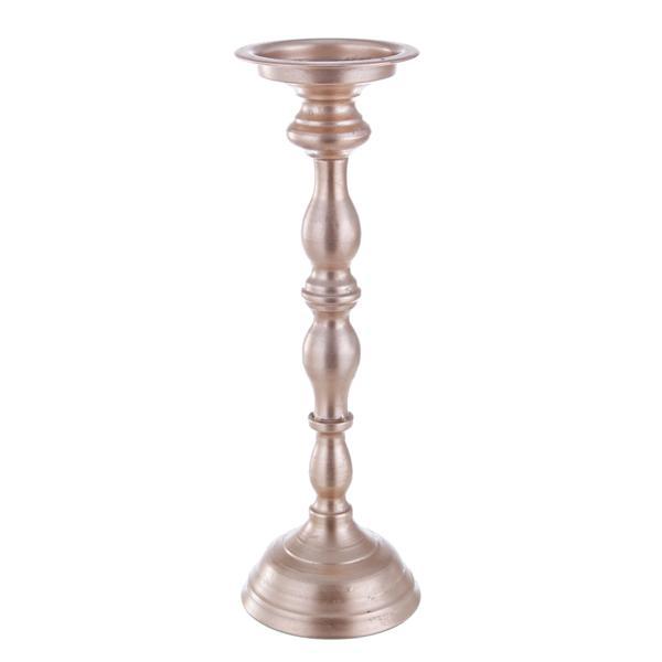 Sfesnic lumanare metal rose gold ã¸12 cm x 37h