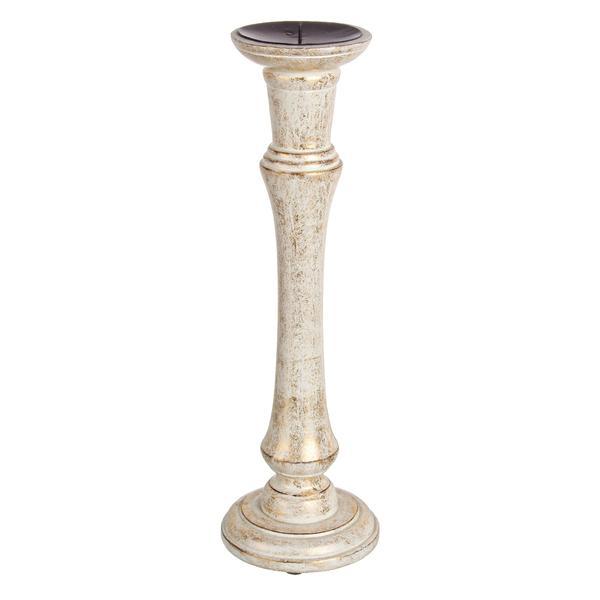 Sfesnic lumanare lemn auriu antichizat bonnie diametru 15 cm x 45h