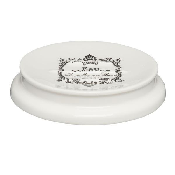 Savoniera ceramica alba paris diametru 12x2 cm