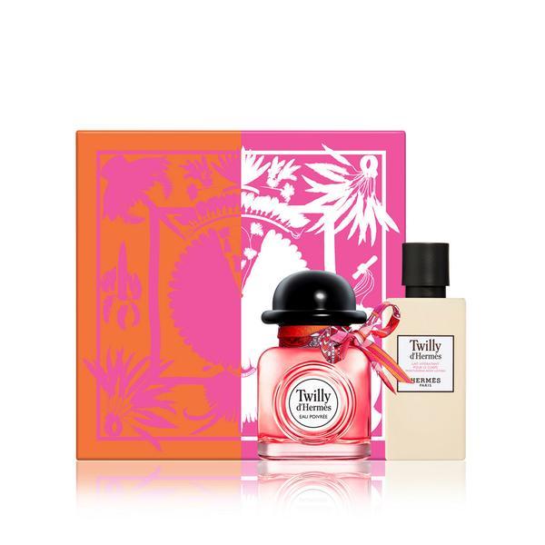 Set cadou apa de parfum 50ml + lotiune de corp 40ml hermes twilly d'hermes eau poivree 50ml
