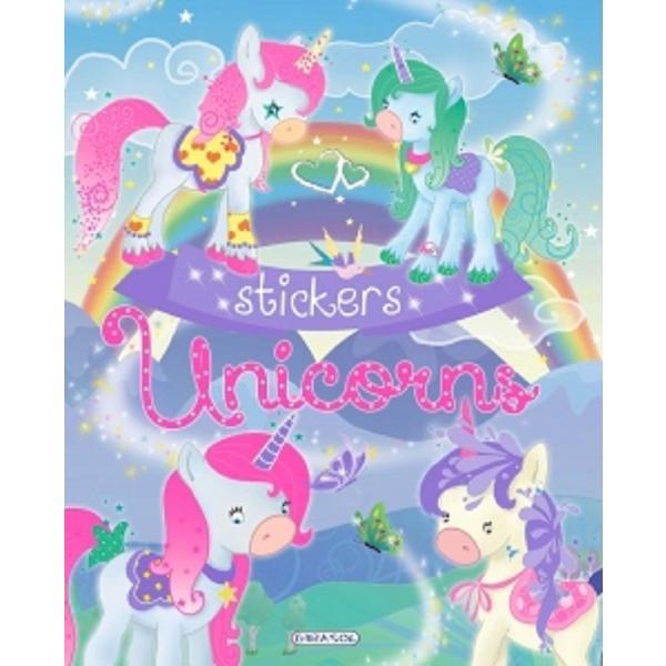 Unicorns stickers. Bleu, editura Girasol