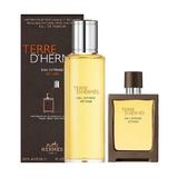 Set cadou Apă de parfum 30 ml + 125 ml HERMES Terre d'Hermes Eau Intense Vetiver Refill