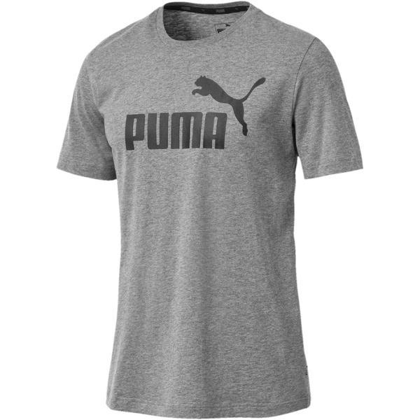 Tricou barbati Puma Ess Logo 85174003, L, Gri
