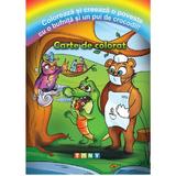 Coloreaza si creeaza o poveste cu o bufnita si un pui de crocodil! Carte de colorat, editura Ars Libri