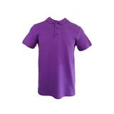 Tricou polo barbat, regular fit, cu broderie logo discreta, mov, marime XL