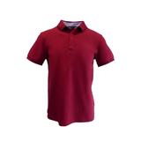 Tricou polo barbat, regular fit, rosu bordeaux, marime XL