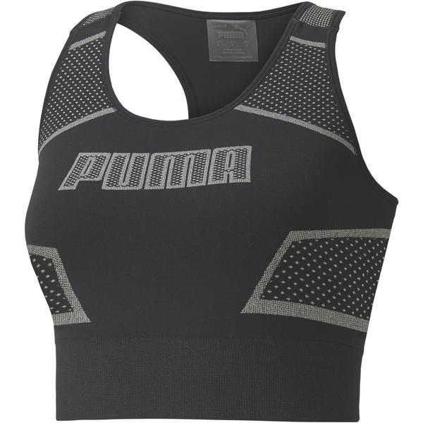 Bustiera femei puma evostripe evoknit 58374101, l, negru
