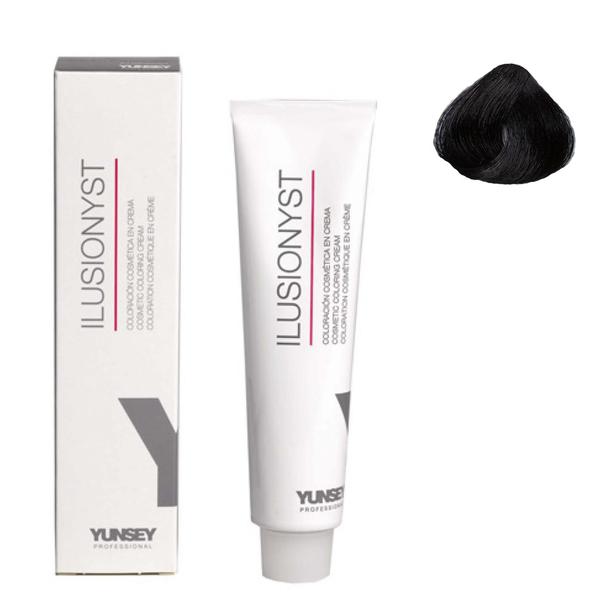 Vopsea Permanenta pentru Par Ilusionyst Nr. 1 Negru Yunsey, 100ml