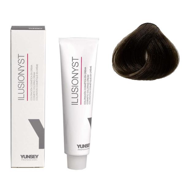 Vopsea permanenta pentru par ilusionyst nr. 5/11 saten deschis cenusiu intens yunsey, 60ml