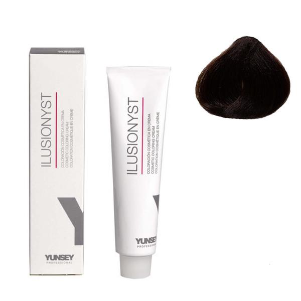 Vopsea permanenta pentru par ilusionyst nr. 5/94 saten aramiu deschis yunsey, 60ml