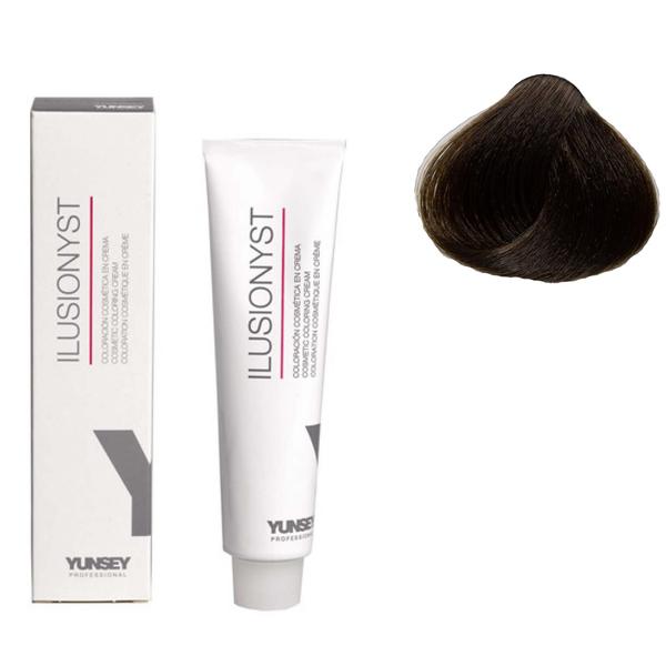 Vopsea permanenta pentru par ilusionyst nr. 6/01 blond natural cenusiu inchis yunsey, 60ml