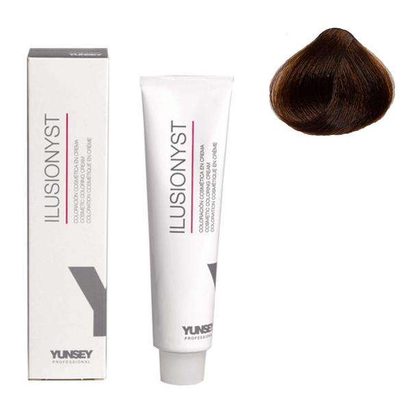 Vopsea Permanenta pentru Par Ilusionyst Nr. 6/34 Blond Inchis Auriu Aramiu Yunsey, 60ml