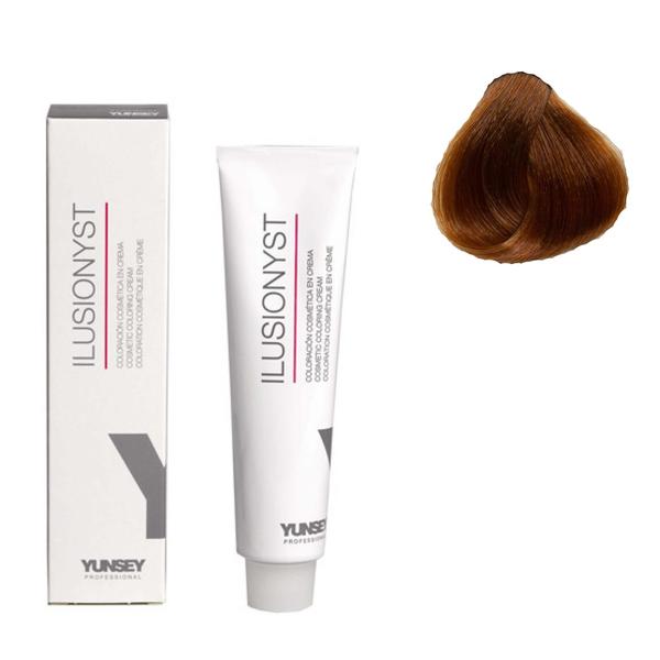 Vopsea Permanenta pentru Par Ilusionyst Nr. 8/34 Blond Deschis Auriu Aramiu Yunsey, 60ml