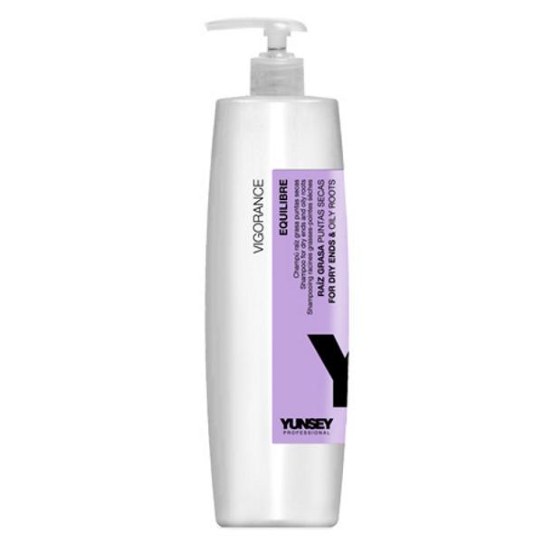 Sampon pentru Varfuri Uscate si Radacini Uleioase - Yunsey Professional Shampoo for Dry Ends and Oily Roots, 1000 ml