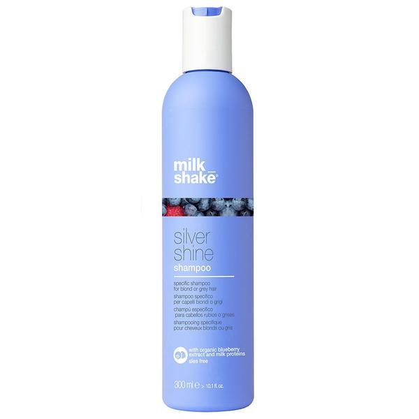 Sampon pentru păr blond neutralizeaza tonurile de galben Milk Shake Silver Shine 300ml