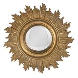 Oglinda decorativa perete rotunda polirasina auriu vintage Diametru 18 cm x 2 cm - Decorer