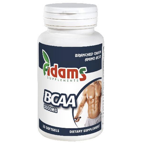 BCAA 3000mg Adams Supplements, 30 tablete