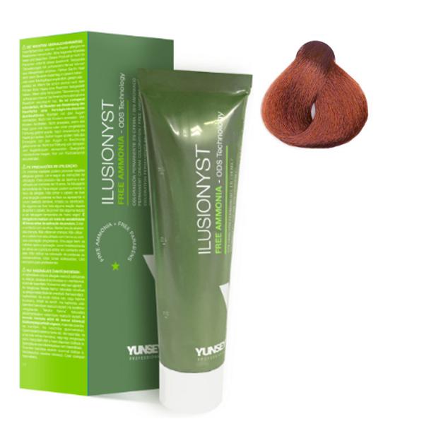 Vopsea Demi-permanenta Ilusionyst Nr. 7/44 – Rubio Medio Cobrizo Intenso Yunsey Professional, 100ml esteto.ro imagine noua