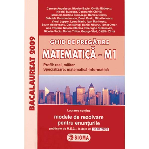 Bacalaureat 2009 ghid de pregatire matematica m1 - carmen engelescu