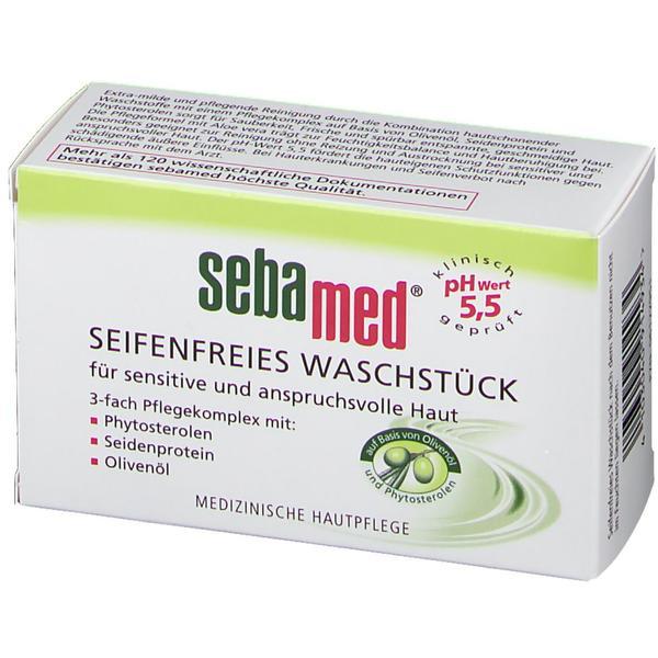 Calup dermatologic fara sapun, sebamed cu ulei de masline, 150g