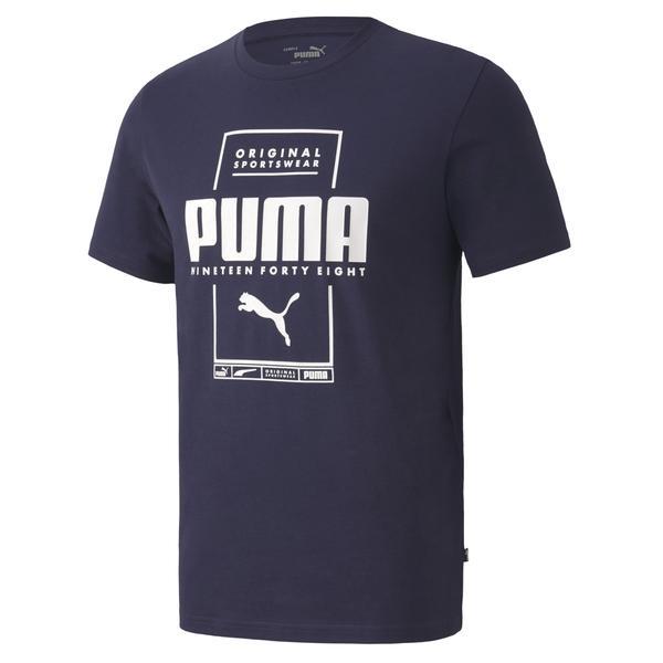 Tricou barbati puma box 58450506, m, albastru