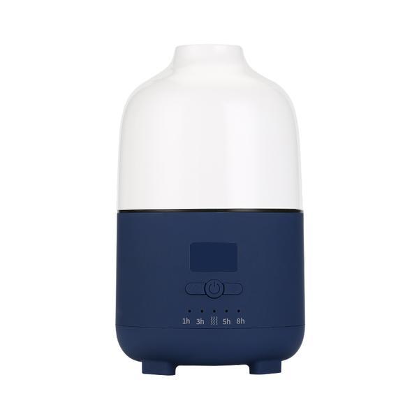 Difuzor aromaterapie, umidificator ultrasunete, Essential Oil Diffuser, 500ml, alb/albastru