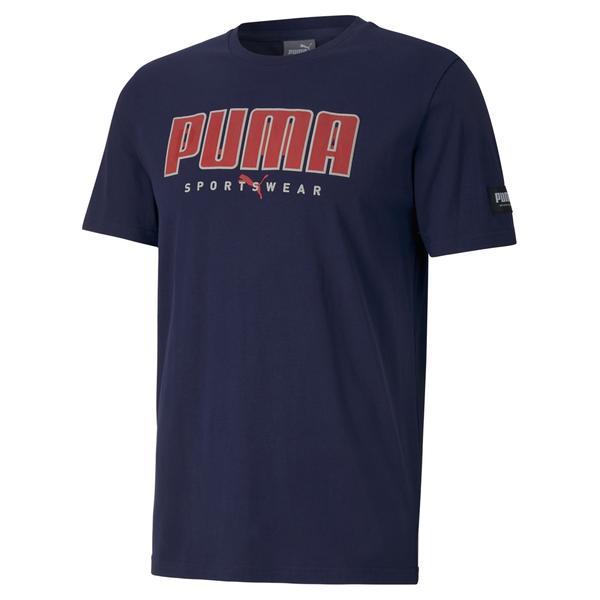 Tricou barbati puma athletics tee 58345006, xl, albastru
