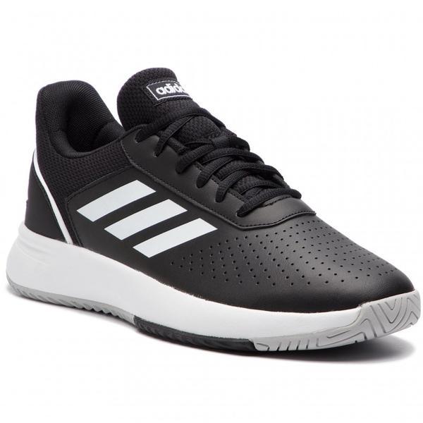 Pantofi sport barbati adidas courtsmash f36717, 43 1/3, negru