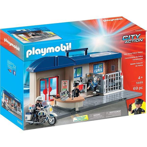 Playmobil City Action - Set mobil Statie de Politie
