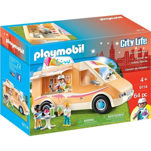 Playmobil City Life Camionul cu inghetata