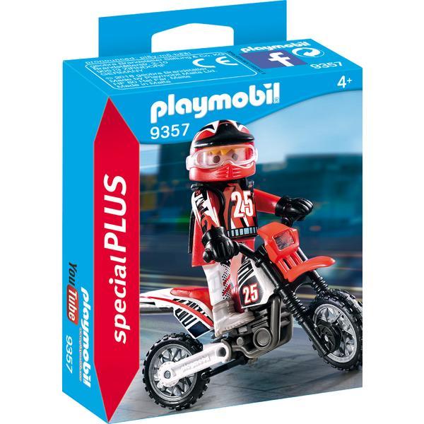 Figurina motociclist Playmobil