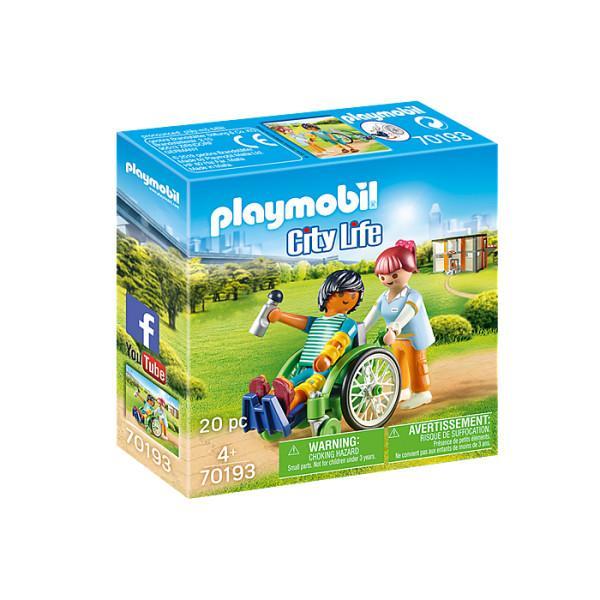 Playmobil City Life Pacient in scaun cu rotile