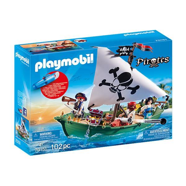 Playmobil Pirates Barca piratilor cu motor