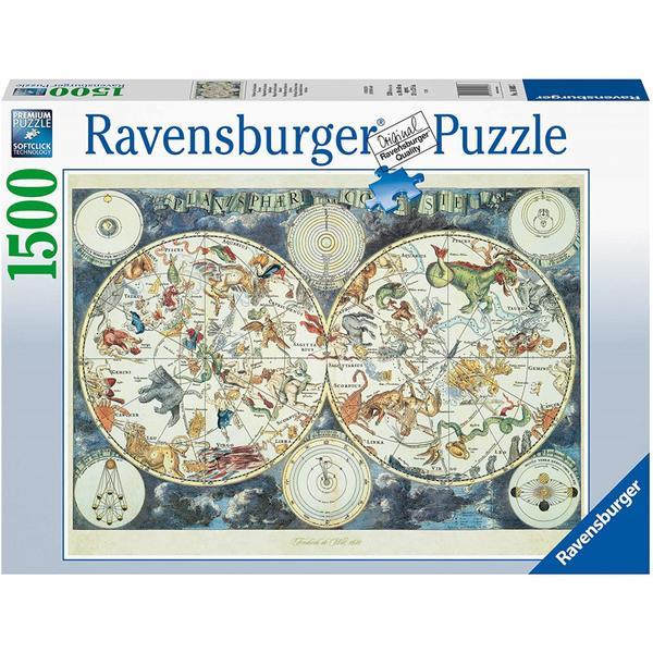 Puzzle adulti harta lumii 1500 piese ravensburger 
