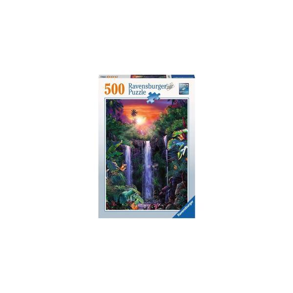 Puzzle cascada in jungla 500 piese ravensburger 