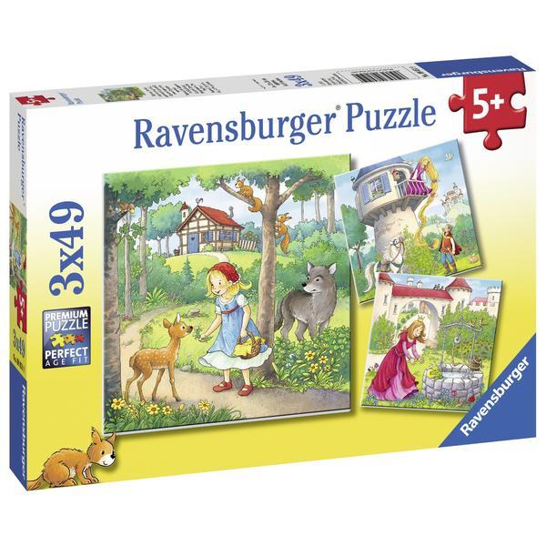 Puzzle copii in natura 3x49 piese Ravensburger