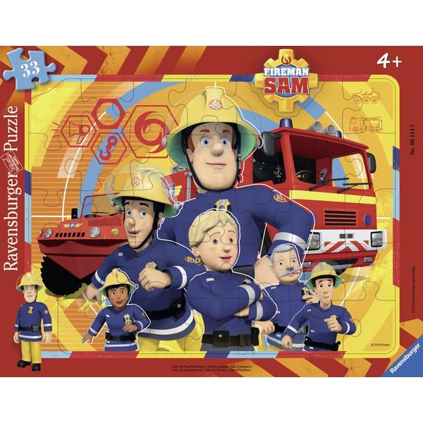 Puzzle tip rama pompierul sam 33 piese ravensburger