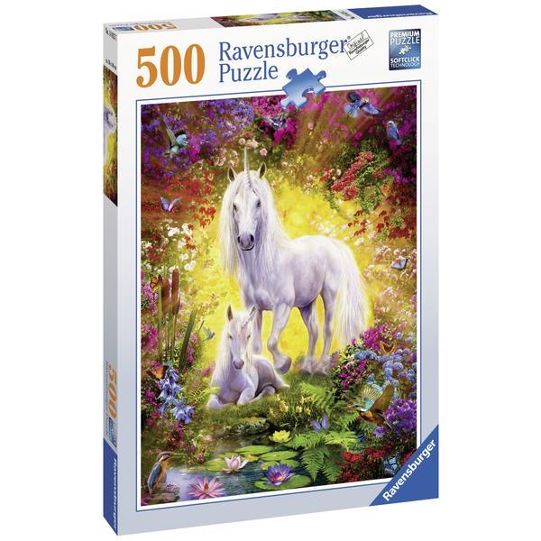 Puzzle unicorn si manz 500 piese ravensburger 