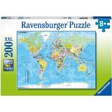 Puzzle harta lumii 200 piese Ravensburger 