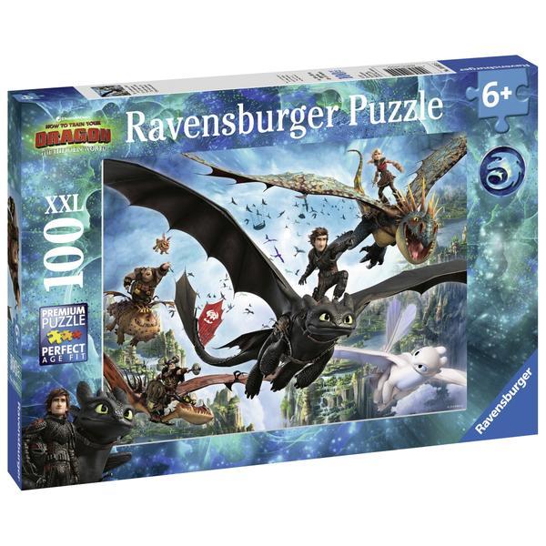 Puzzle dragons 100 piese ravensburger 