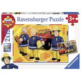 Puzzle Pompierul Sam 2x12 piese Ravensburger