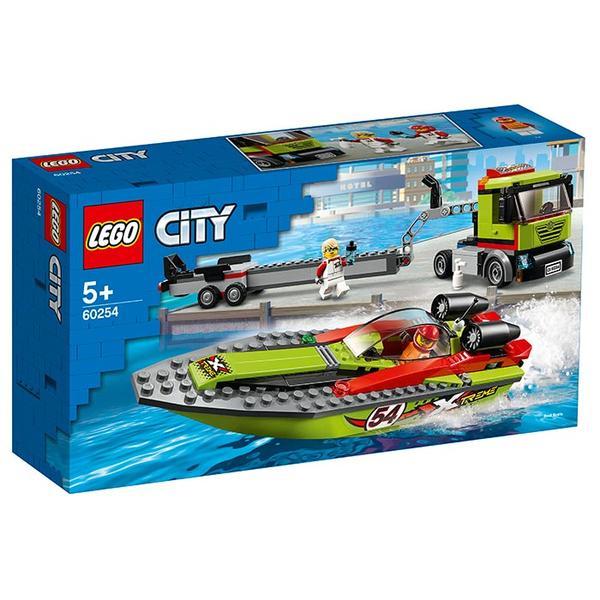 Lego City - Transportor de barca de curse