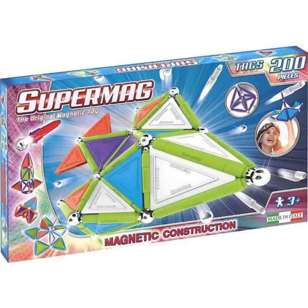 Set constructie magnetic 200 piese Tags Trendy Supermag