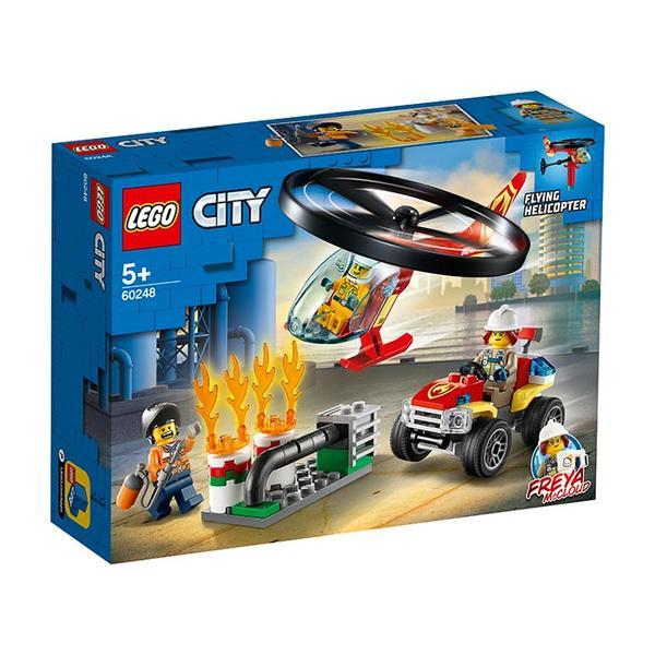Lego city - interventie cu elicopterul de pompieri