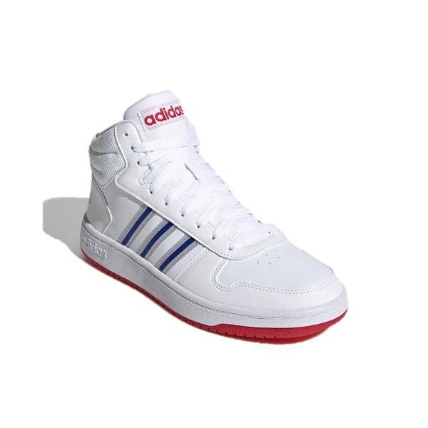 Pantofi sport barbati adidas hoops 2.0 mid eg8302, 46, alb