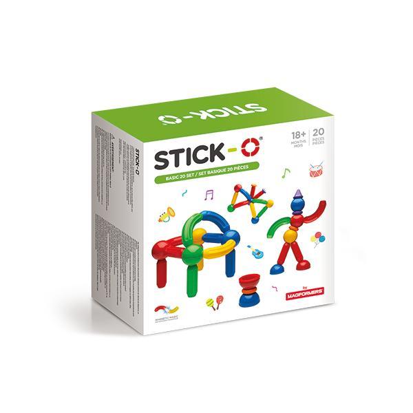 Set magneti Stick-O cu 20 piese Clics Toys