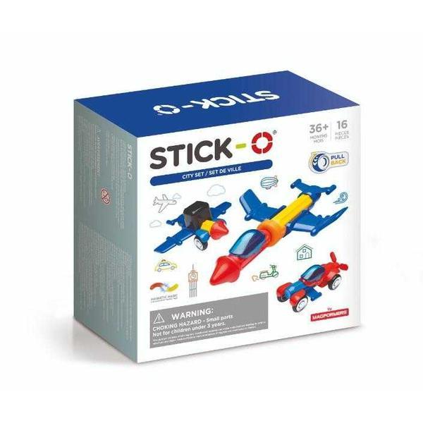 Set magneti Stick-O 16 piese Vehicule Clics Toys