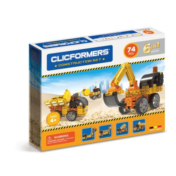Set constructie clicformers santier 74 piese clics toys