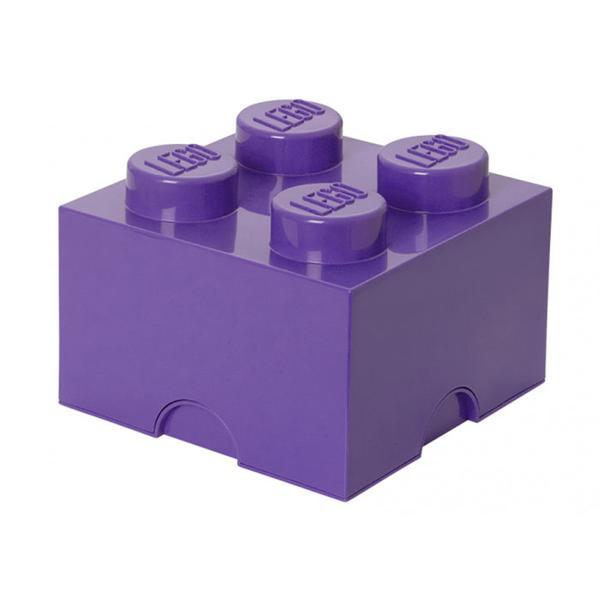 Cutie depozitare Lego 2x2 violet mediu